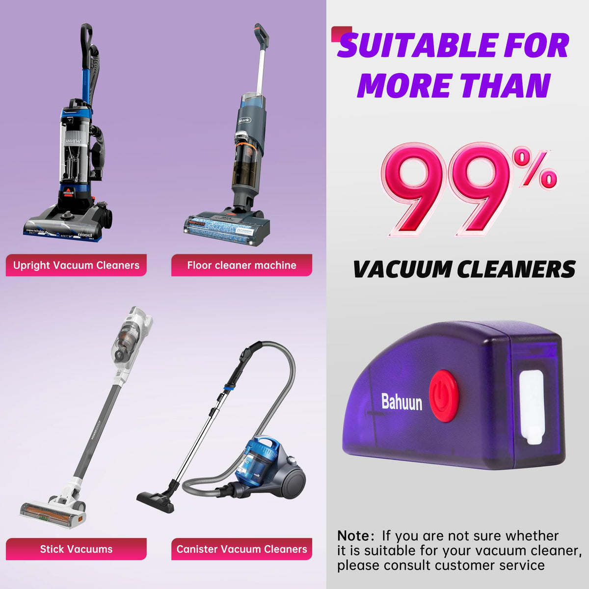 Bahuun pet hair laser reveals strands on sofas and carpets.
