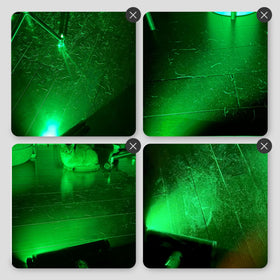 Bahuun three-brightness laser adapts to daylight or dim rooms.