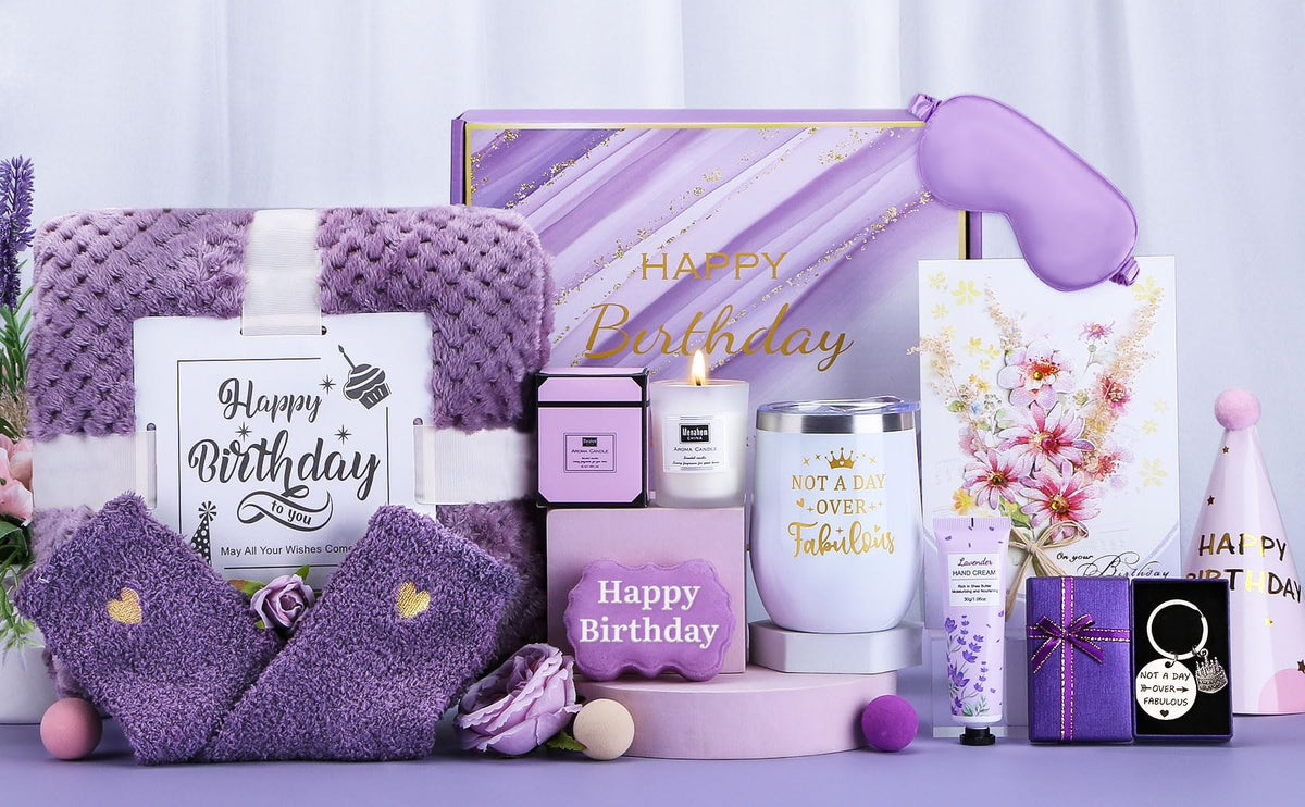 Baicai Pink birthday gift box holds all treats neatly