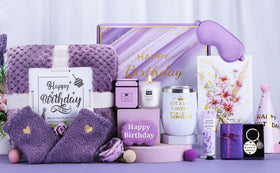 Baicai Pink birthday gift box holds all treats neatly