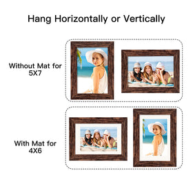 BAIJIALI tempered glass front keeps photos clear and protected.