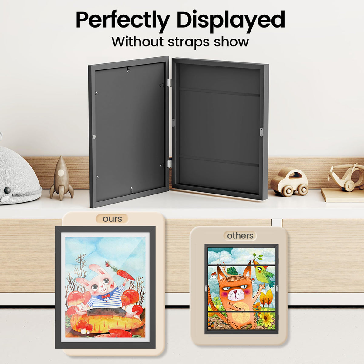 BAIJIALI 9x12 frames without mat for larger masterpieces.