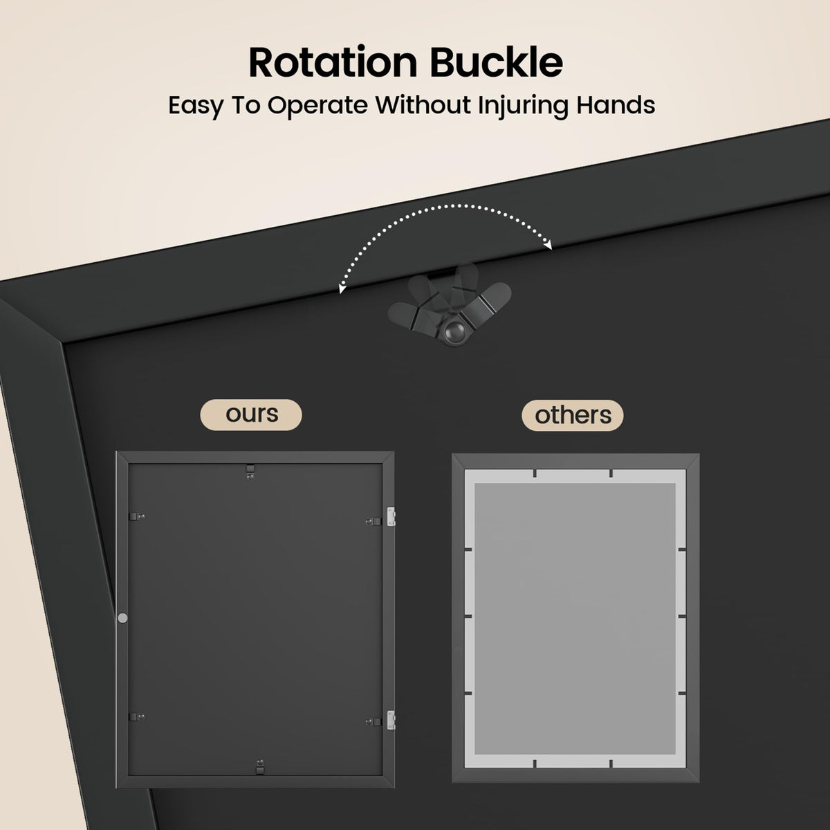 BAIJIALI flocking backboard protects artwork while keeping pieces neat.