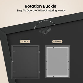 BAIJIALI flocking backboard protects artwork while keeping pieces neat.