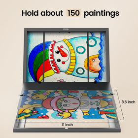 Baijiali four-pack art frames in 8.5x11 with mat ready for display.