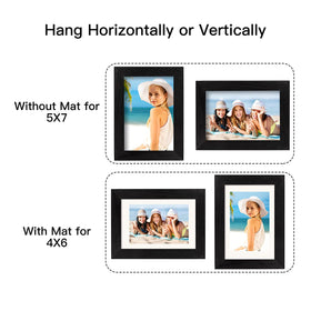 BAIJIALI frame back with turn buttons for easy photo insertion.