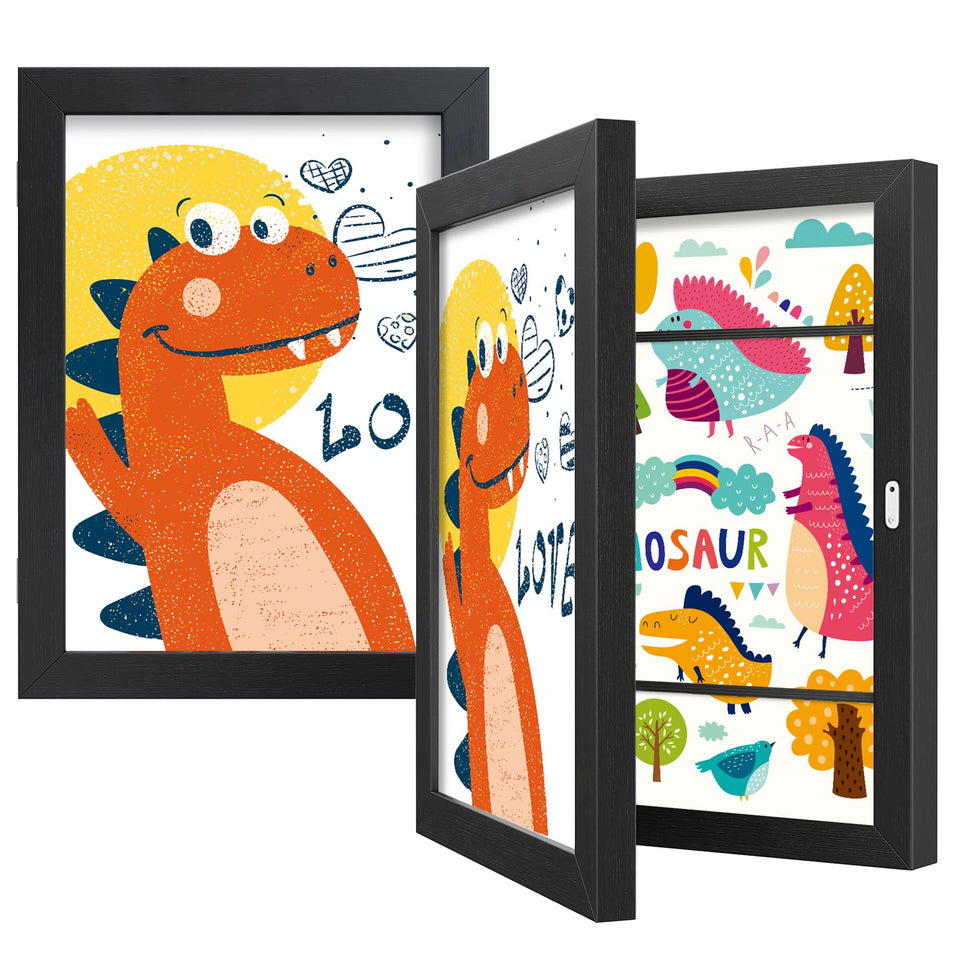 BAIJIALI front-opening art frames for quick artwork swaps.