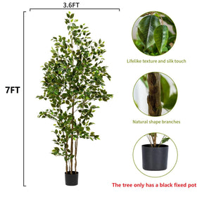Bailikang artificial ficus branch detail showcases lifelike leaves for natural ambiance