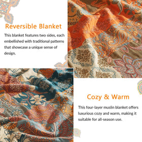 Bailix cotton throw blanket with tassel edge offers soft warmth on chilly nights