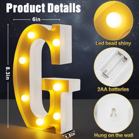 BainGesk LED Grad Letters (8pc) deliver bright, standout signage for parties