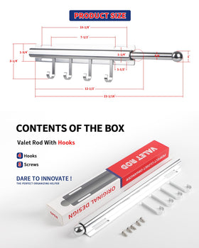 Compact BaiNong closet organizer rail fits tight spaces