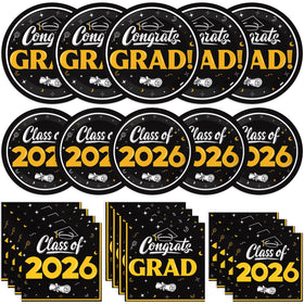 BAIVV graduation 9-inch dinner plates for elegant service at Class of 2026 celebrations