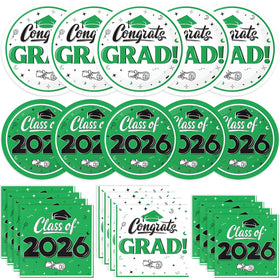 BAIVV graduation 9-inch plates provide sturdy support for meals during Class of 2026 celebrations.