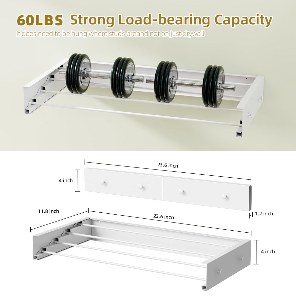 BAKON rack suitable for indoor and outdoor use on balcony