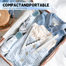 BAKON six-groove design accommodates multiple hangers for organized laundry.