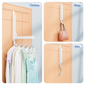 BAKON anti-scratch pads protect doors while securely hanging towels or garments.