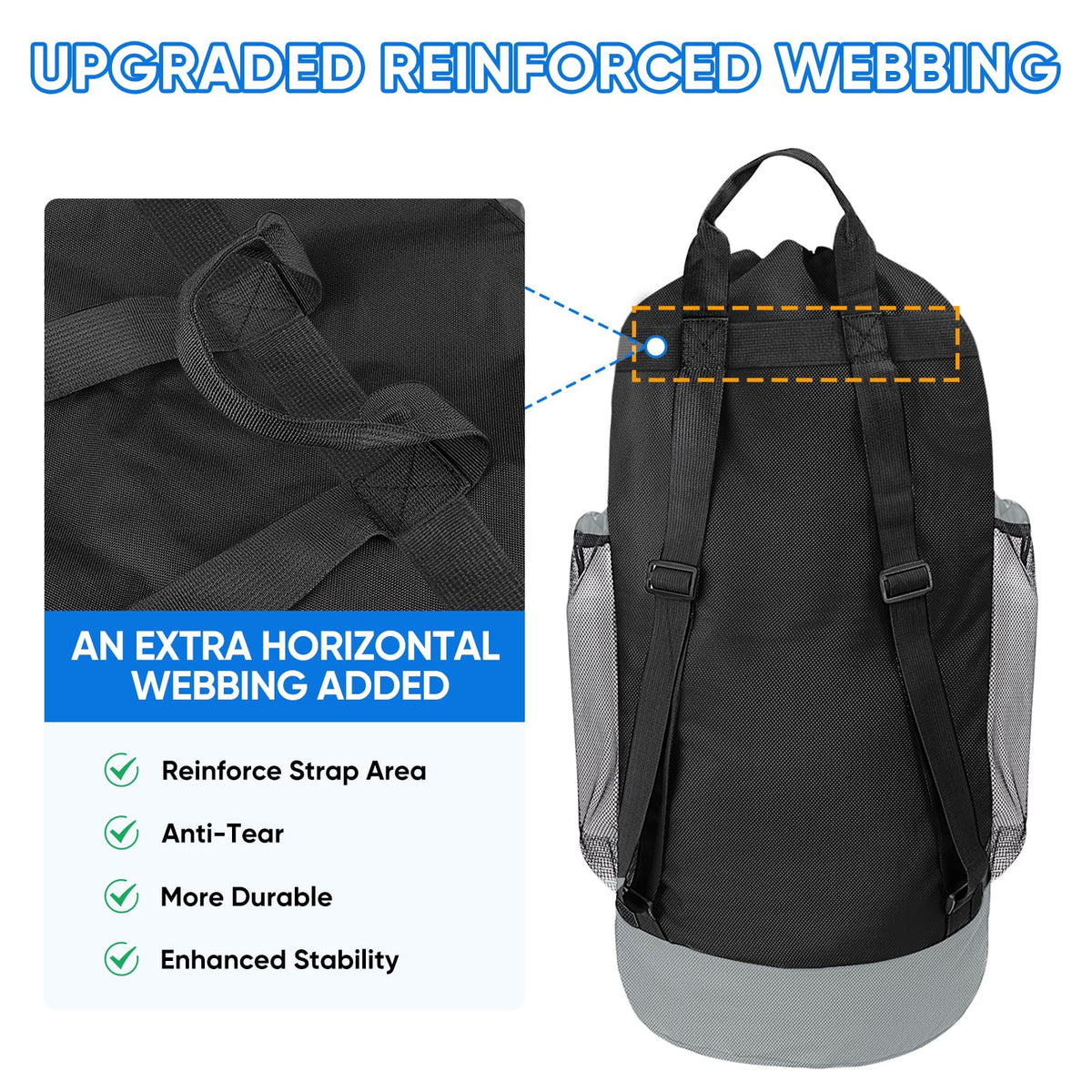 BALEINE 150L bag inner pocket securely stores small items.