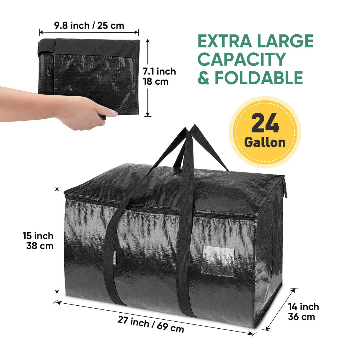 BALEINE 4-Pack Open-top bag showing quick access during packing and unloading