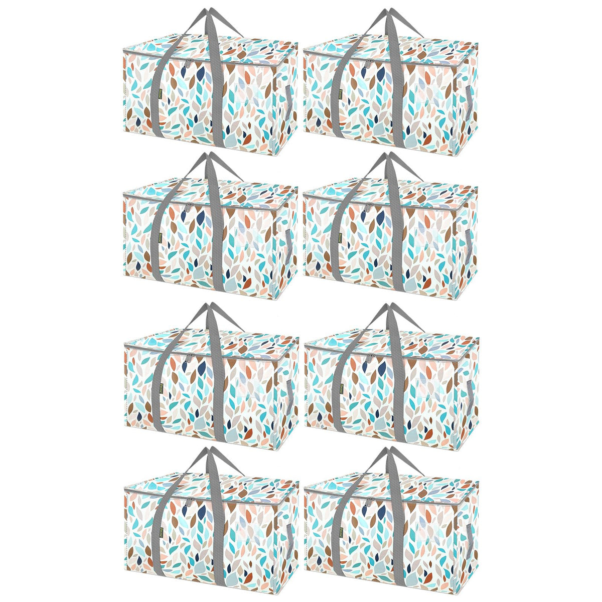 BALEINE 8-pack oversized moving bags with reinforced handles for heavy loads.