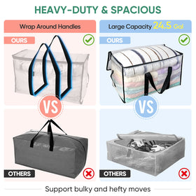 BALEINE water-resistant and foldable storage bags for move and storage