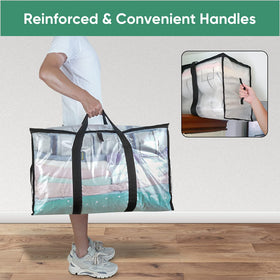 BALEINE clear moving bags offer visibility for quick retrieval