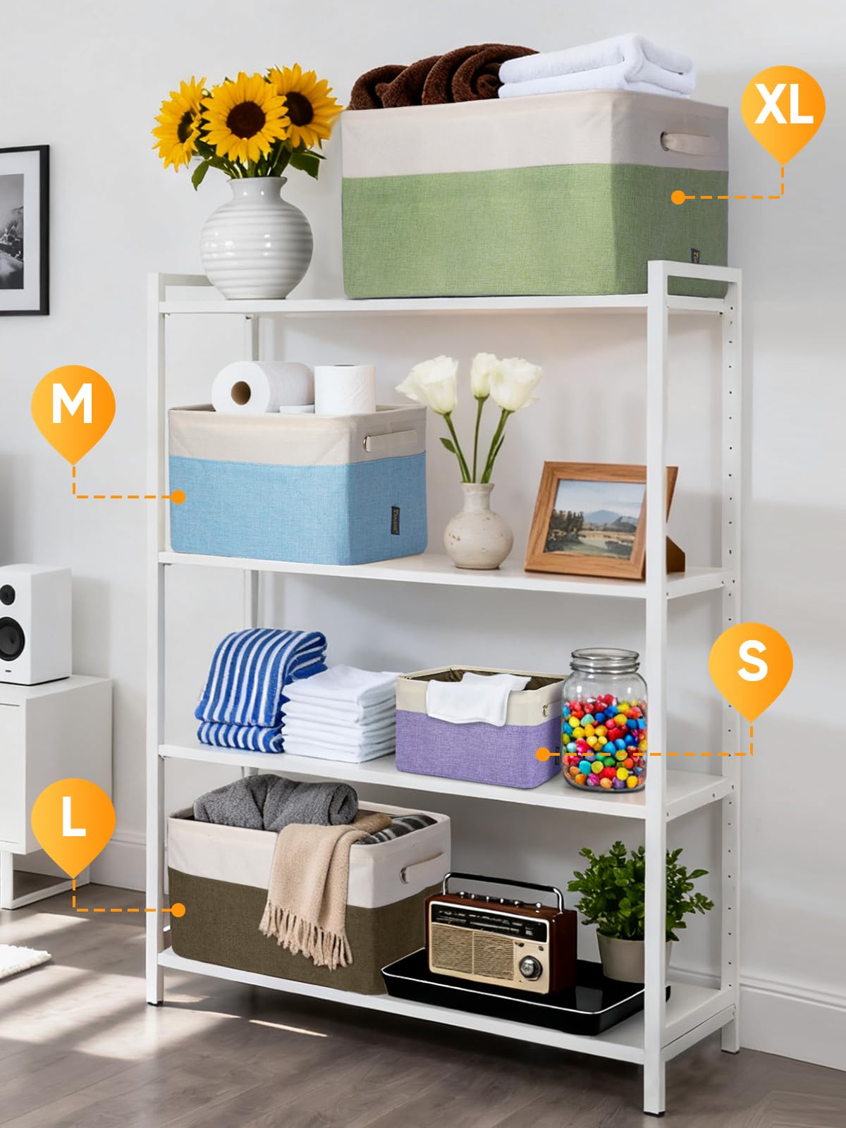 Baleine decorative storage bin adds style to any room