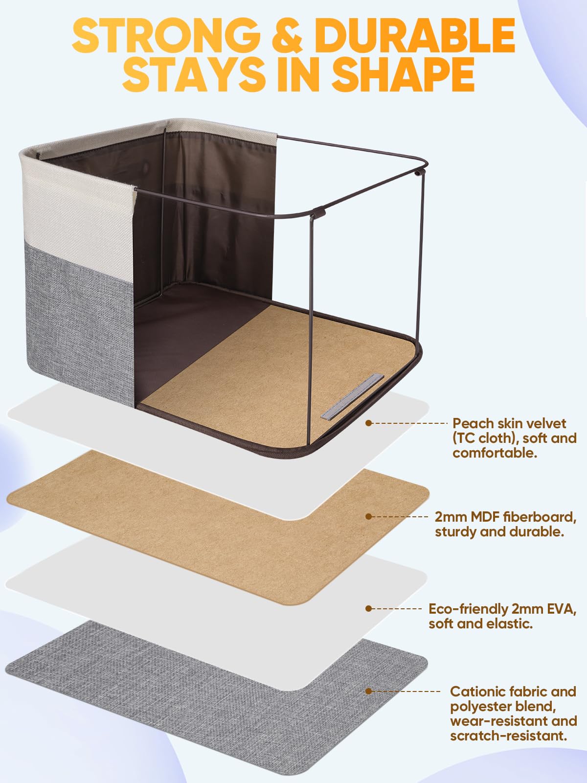 Baleine durable linen storage bin being wiped clean after use