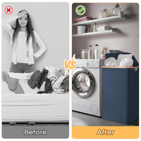 BALEINE internal support keeps shape for stable laundry organization.