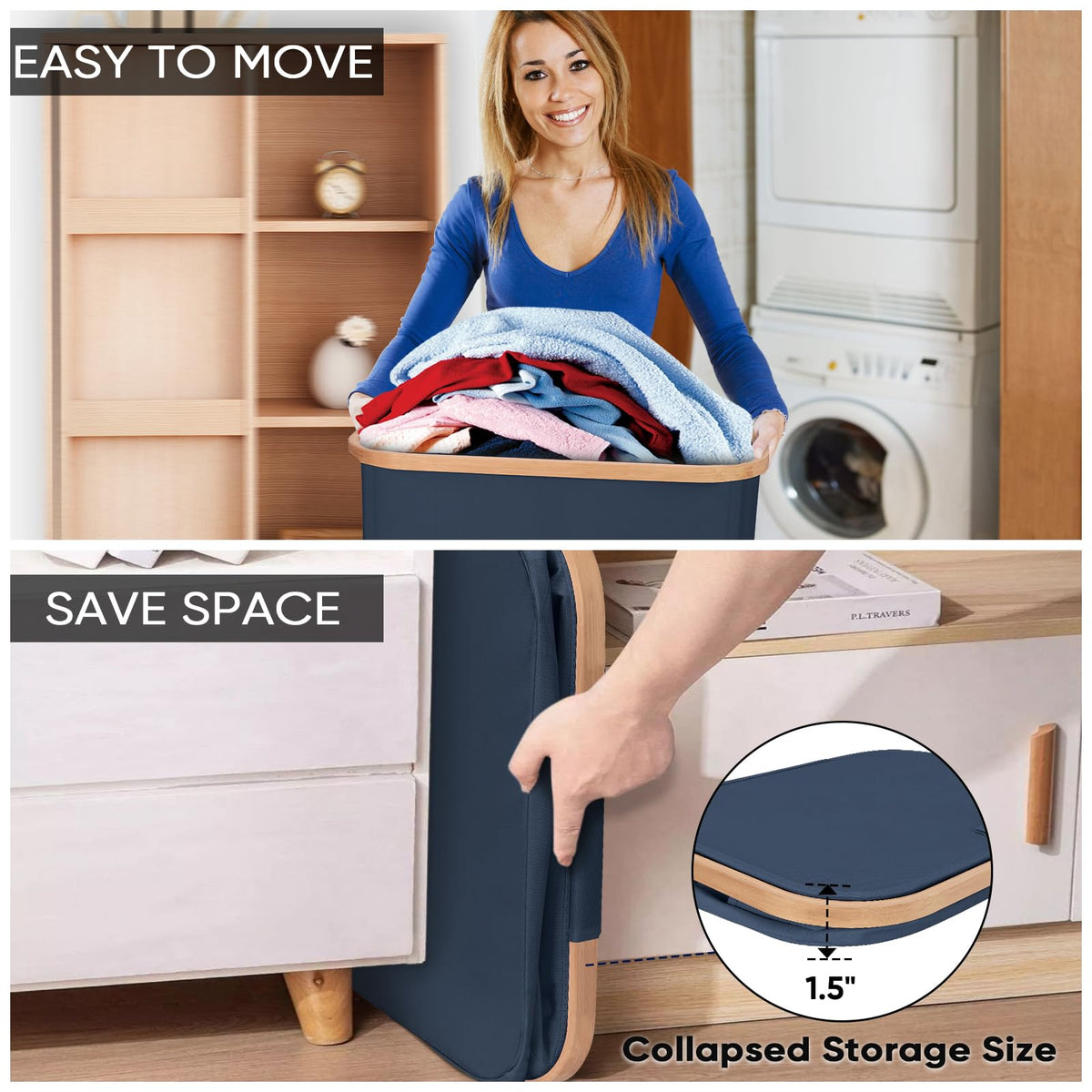 BALEINE large capacity 100 liters ideal for towels and clothing.