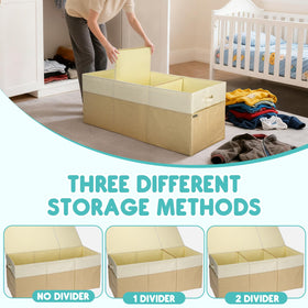 BALEINE storage bin with cross-reinforced handles for easy lifting.