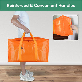 BALEINE folding orange bag saves space when not in use