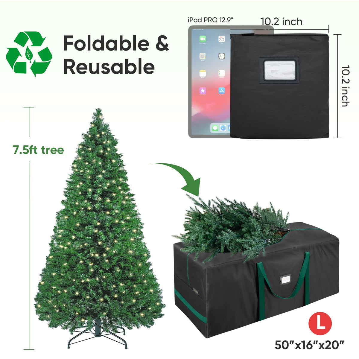 BALEINE heavy-duty 900D Oxford fabric provides durable tree protection.
