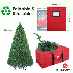 BALEINE heavy-duty 900D oxford fabric bag protects your tree from dust and moisture.