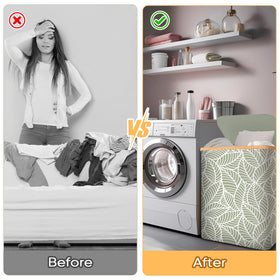 BALEINE hamper suited for bedrooms, bathrooms, or dorms as versatile laundry solution