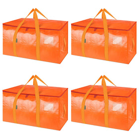BALEINE oversized moving bag open top orange for easy clothing access