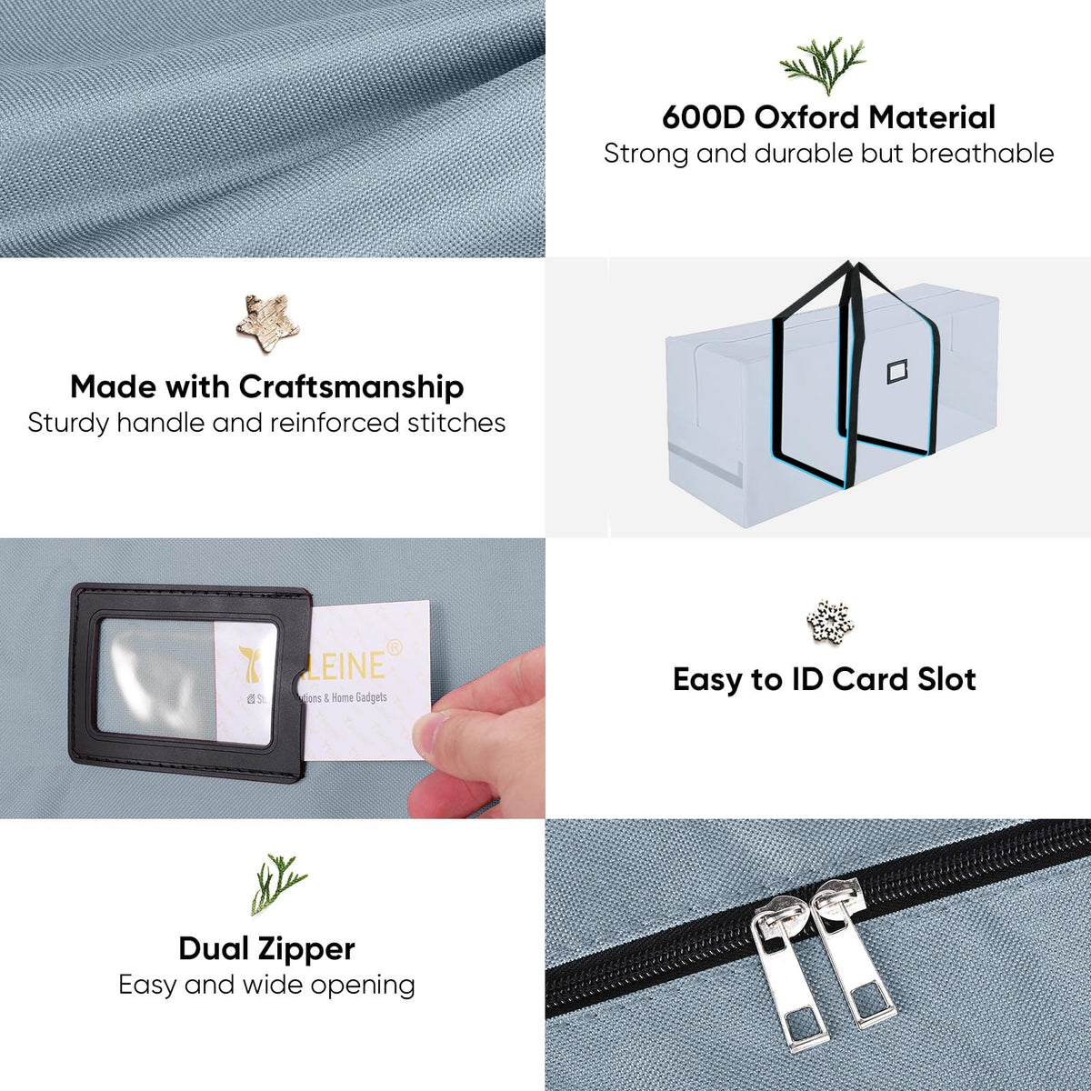 BALEINE water-resistant Oxford material protects decor from dust and moisture