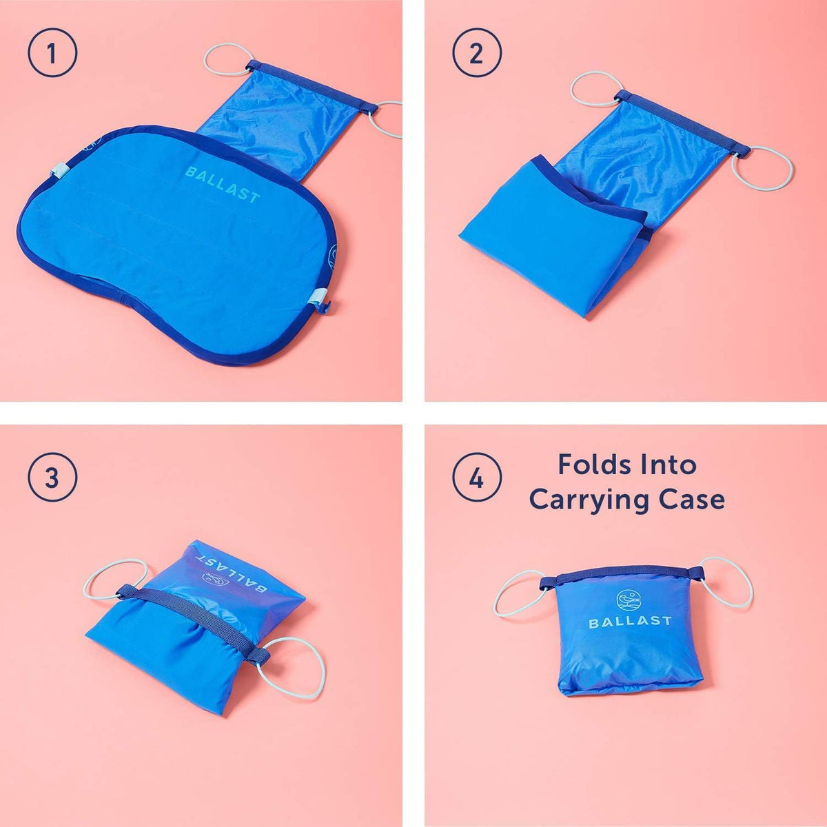 Ballast Beach Pillow compact carrying case for easy transport