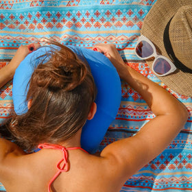 Ballast Pro Pillow used face-down to improve airflow and reduce neck strain.