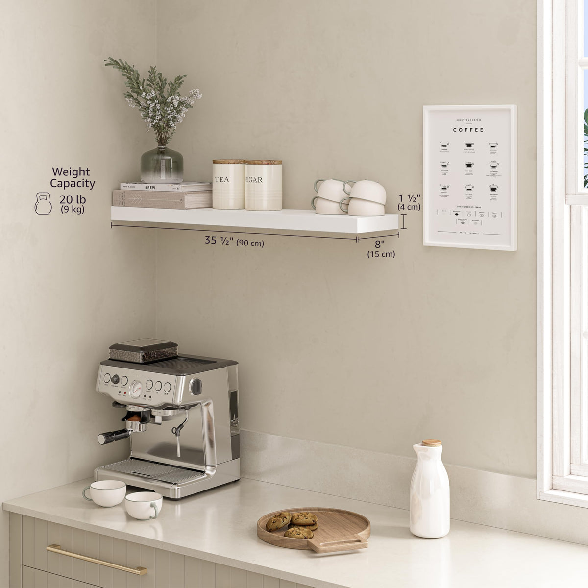 Ballucci bathroom vanity organizer adds extra storage without crowding.