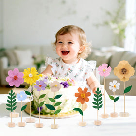 Balun Admhail felt wildflower set is ideal for baby showers and birthdays