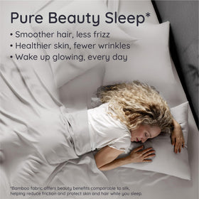 Bambaw anti-acne pillowcase reducing friction for skin and hair