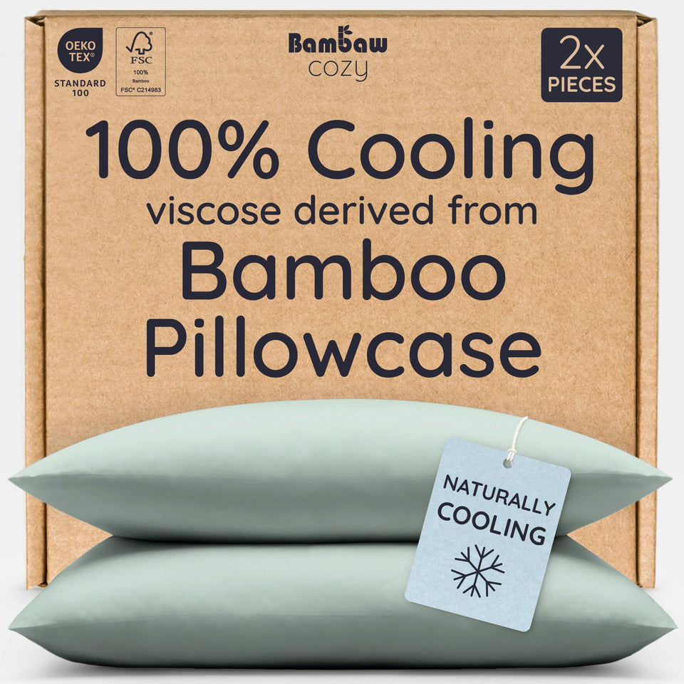 Bambaw bamboo pillowcase closeup weave offers soft, breathable texture for restful nights.