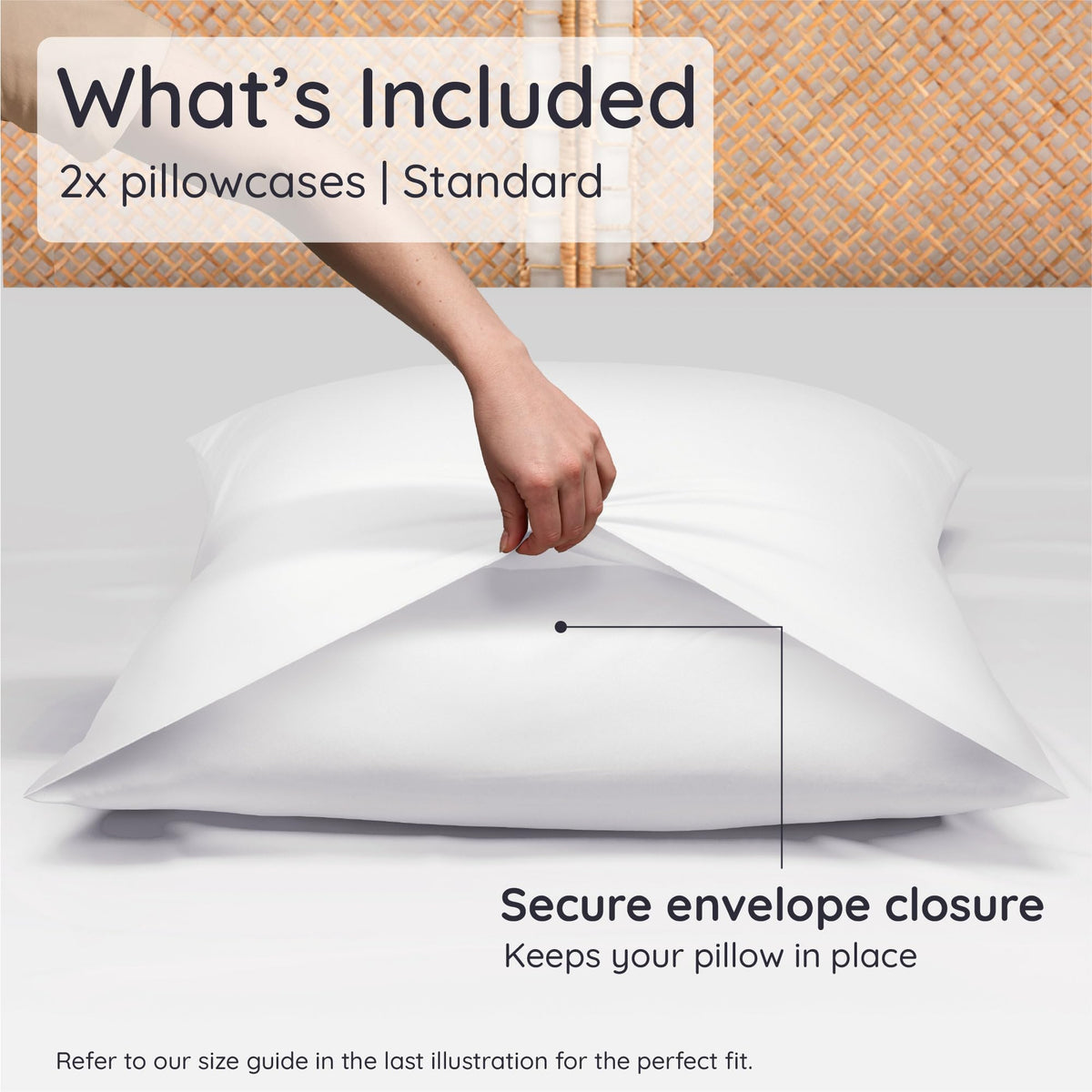 Bambaw pillowcase offers a soft, silky feel against the skin.
