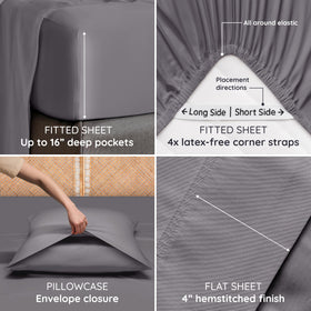 Bambaw bed sheets on a mattress illustrate breathable, lightweight comfort.
