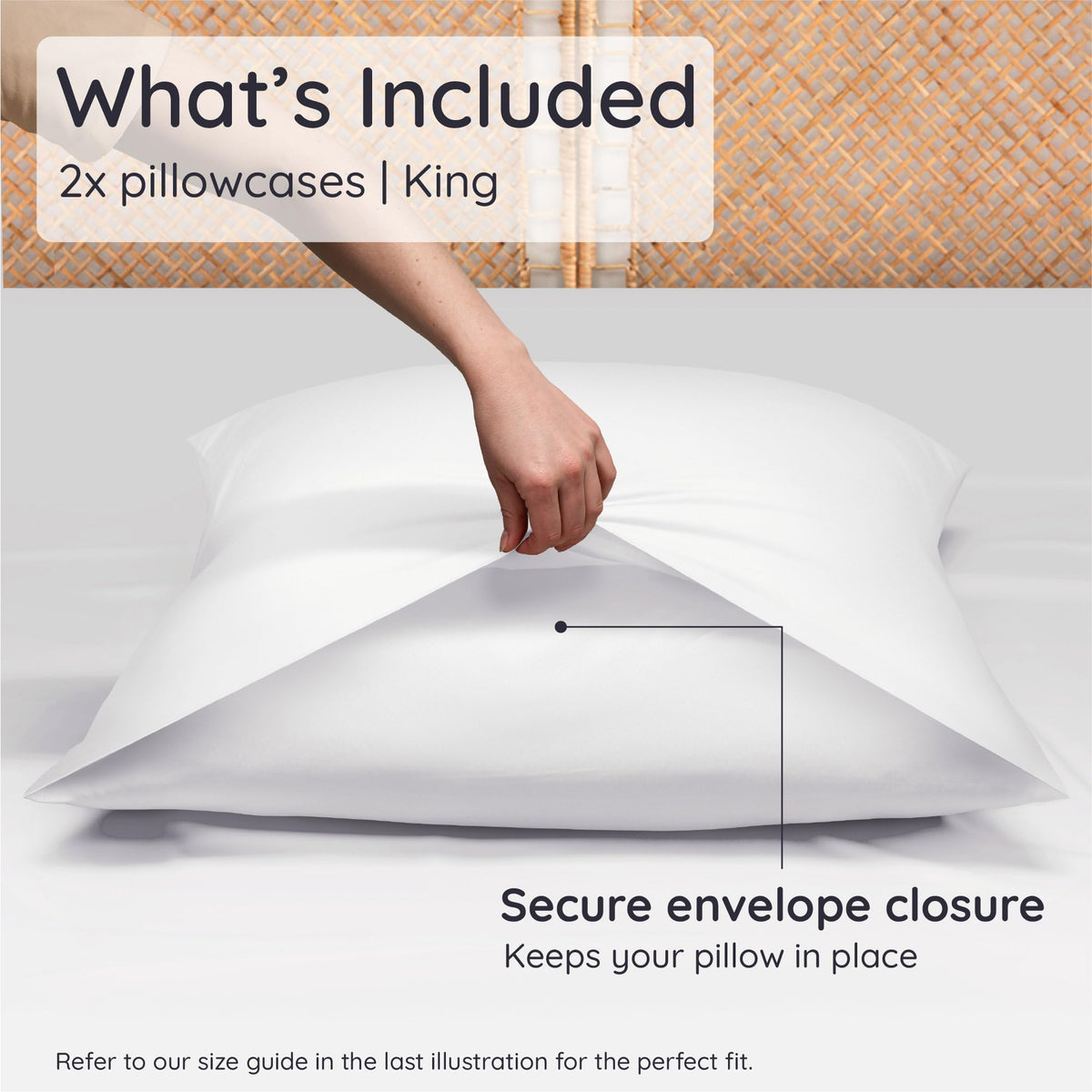 Bambaw king pillowcase buttery soft texture showcases luxurious comfort