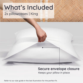 Bambaw king pillowcase buttery soft texture showcases luxurious comfort