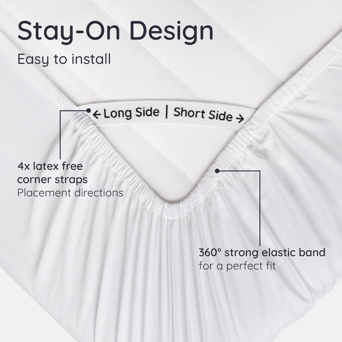 Bambaw sheet edge elastic provides snug, slip-free performance.