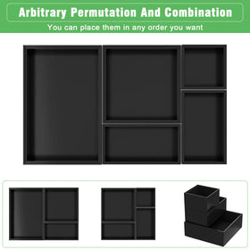 Bambloom dresser makeup organizer compartments simplify daily cosmetics access.