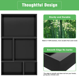 Bambloom eco-friendly bamboo solution helps maintain tidy workspaces.