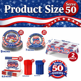 Bambluby 250th anniversary dessert plates add patriotic flair to treats